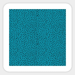 Cheetah Pattern on Cerulean Sticker